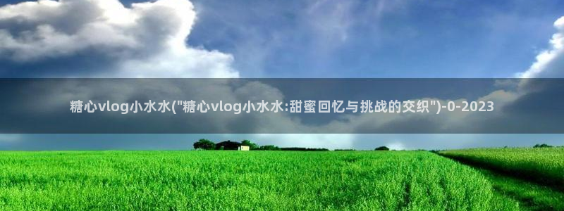 糖心的vlog日常片